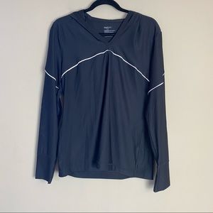 GAP Black Hoodie with White Accents